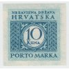 1942, 10 Kuna doplatní, nezoubkovaná!, MiNr.15U, **