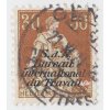 1923, (BIT/ILO), 30 C Helvetia s přetiskem, MiNr.5x, vada