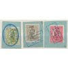 1920, 3 ks známek s přetiskem PPA 1920, výstřižky