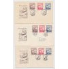 1948, FDC 467-469 XI. všesokolský slet v Praze, posuny razítek FDC,         hledaná sběratelská varianta