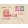 1945, FDC 433-434 Květnové povstání, neoficiální FDC zaslané R
