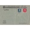 Montenegro, 1917, obálka vyfr. zn. 10 a 15 H Franc Josef, neprošlé