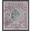 Antigua, 1903, 5 Sh Eduard, MiNr.25, razítkované, lomy