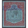 Bermudy, 1922, 2.6 Sh´P Jiří V., MiNr.82, razítko, lomy, horší jakost