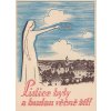 1947, Lidice, Lidice budou žít, propagační pohlednice, neprošlé