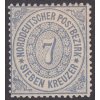 Norddt. Postbezirk, 1869, 7 Kr modrá, MiNr.22, těžká *