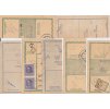 8 ks ústřižků průvodek, rak. a čs. zn. použité po 28.10.1918, hezká sestava