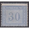 1872, 30 Gr modrá, MiNr.13, * po nálepce, reparovaný lep