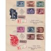 1950, DR Budapest, R-Ex FDC zaslaná do ČSR, stopy pošt. provozu