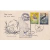 1967, FDC Ptáci zaslaná letecky do Kanady, adresát neznámý, prošlé