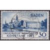 Baden, 1949, 30 Pf Konstanz, typ II., ověřeno, MiNr.46II, razítkované