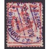 Würzburg, 1896, 2 Pf Znak, MiNr.1, razítkované, lom v rohu