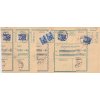 1936, 5 kusů útržků frankovaných formulářů