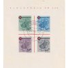 1949, Rheinland-Pfalz, 1949, 10-40 Pf aršík, MiNr.Bl.1, razítkované