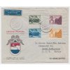 Nová Guinea, 1956, let. dopis vyfr. pestrou frankaturou známek, DR Hollandia,