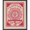 Latvija, 1918, 5 Kap Znak, mapa na rubu, MiNr.1, (*)