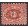 Donaupost, 1870, 10 Kr červená, MiNr.4, razítkované, zeslabeno - viz. foto