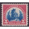 USA, 1922, 5 Dolarů Alegorie, MiNr.285A, * po nálepce