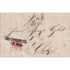 1852, DR Leutomischl, skládaný dopis vyfr. zn. 3 Kr Znak, zasl. do Chocně
