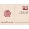 CDV 95 (1) A Výročí známky s přítiskem PRAGA 1950, anglický text, omačkání