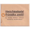 Formulář, obálka Hierin Paketkarte!/Průvodka uvnitř!, dvoujazyčný, nepoužitý