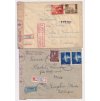 1943, 2 ks R-dopisů zaslaných v letech 1943-45 do Protektorátu, cenzury,