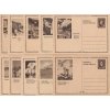 CDV 81 Hlinka, sada obrazových dopisnice, neprošlé, celkem 34 kusů,