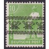 Americká a Britská zóna, 1948, 10 Pf s obtiskem na lepu, MiNr.39I, **