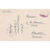 Poděbrady, pohlednice zasl. v roce 1945 do Domažlic, doplatné