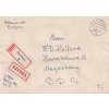 1959, DR Čerčany, R-Ex dopis zaslaný do Německa, skvrna, horší jakost,