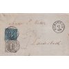 Thurn a Taxis, 1854, skládaný dopis vyfr. zn. 1+ 3 Kr MiNr.7,12, DR Büdingen