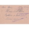Olomouc, 1945, dopis vyplacený v hotovosti, zasl. v roce 1945 do Bystřice
