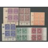 Oberschlesien, 1920, 4bloky, posuny, obtisky, **/*