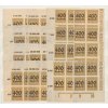 1923, 400 Tsd/15Pf - 400 Tsd/40Pf série, roh. miniatura, **