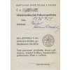 Poštovní spořitelna v Praze, list, původní lep - **