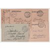 1916, 4 kusy celistvostí německé polní pošty, prošlé