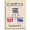 1939, Berlin, Motorrad-Austellung, pamětní list, malý formát