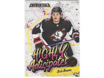 2023-24 Credentials Highly Anticipated ZACH BENSON