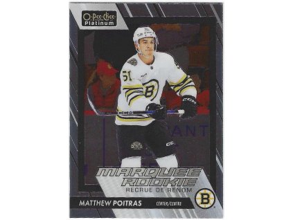 2023-24 OPC Platinum Marquee Rookie MATTHEW POITRAS