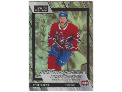 2023-24 OPC Platinum Marquee Rookie Liquid Metal OWEN BECK 180/399