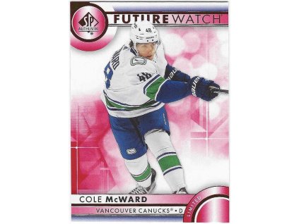2023-24 SP Authentic Future Watch Limited Red COLE MCWARD