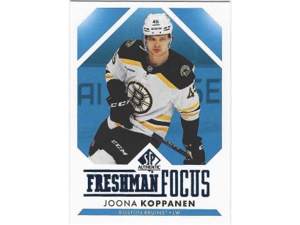 2023-24 SP Authentic Freshman Focus Blue JOONA KOPPANEN
