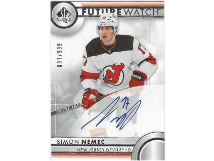 2023-24 SP Authentic Future Watch Auto ŠIMON NĚMEC 897/999