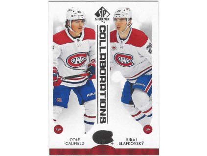 2023-24 SP Authentic Collaborations COLE CAUFIELD / JURAJ SLAFKOVSKÝ
