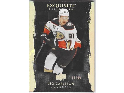 2023-24 The Cup Rookie Exquisite Collection Black LEO CARLSSON 11/99