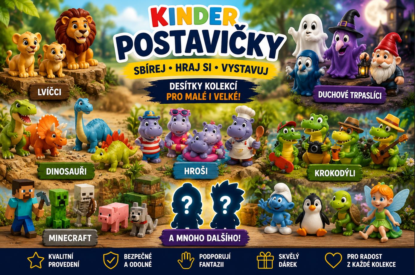 Kinder postavičky a hračky