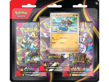 Pokemon Mega Evolution Pitch Black 3 Pack Blister