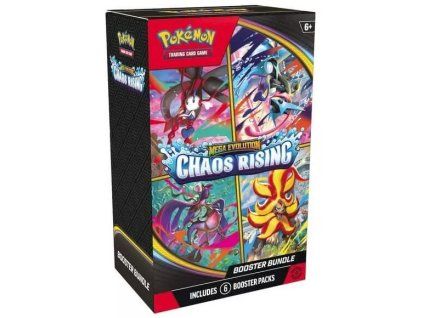 Pokemon Mega Evolution Chaos Rising 6 Pack Booster Bundle