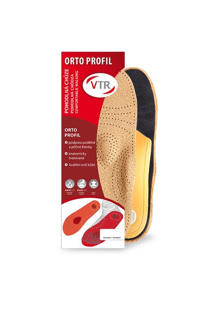VTR Orto profil anatomické kožené vložky do bot