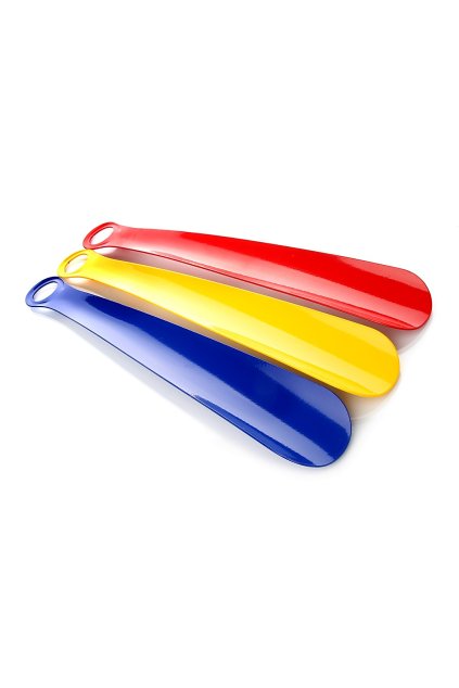 Obouvací lžíce kovová 30 cm modrá